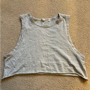 LA Hearts by PACSUN grey crop tank top